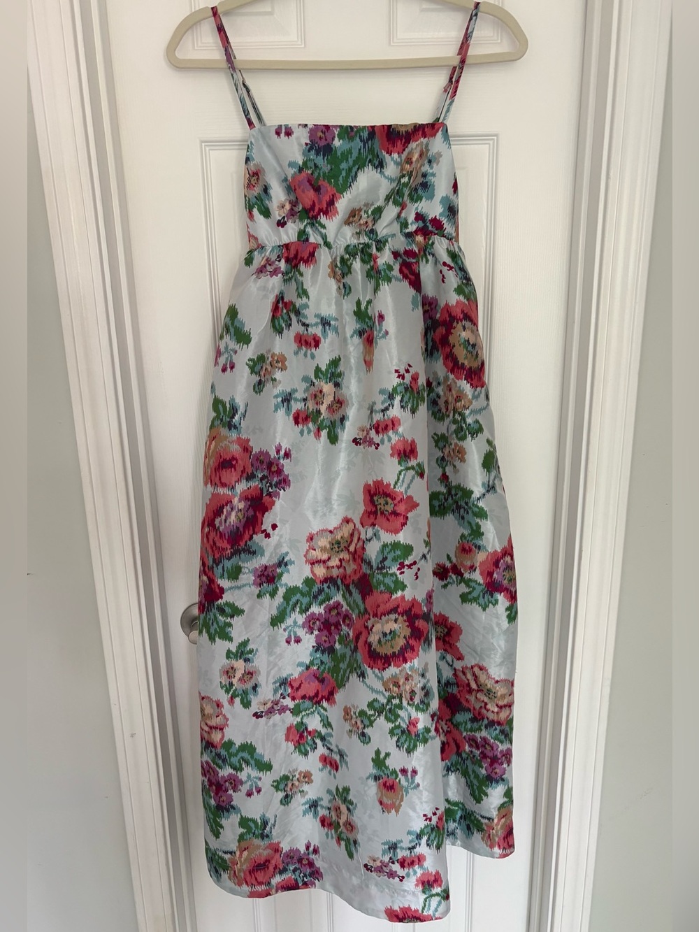 BHLDN Anthropologie Sophia Apron-Top Jacquard Midi Dress | Small - Picture 4 of 8